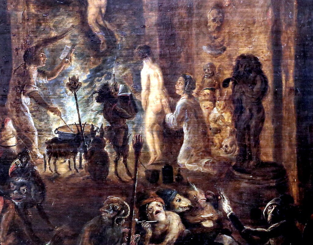 IMG_8669D David Teniers II. From 1610 to 1690. Anvers. Witchcraft scene. 1633. Douai.