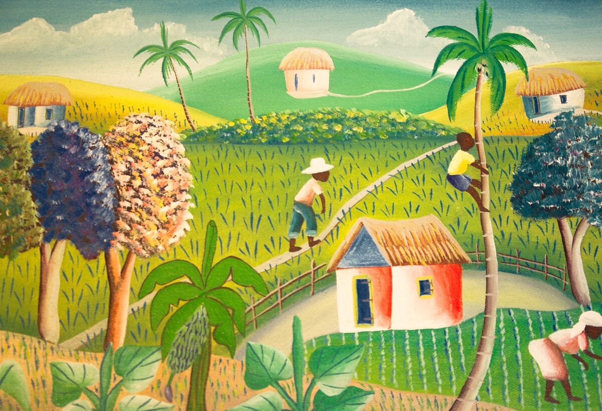 haiti painting agriculture fields 597533